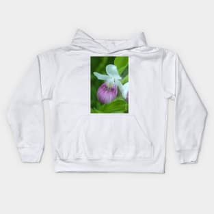 Showy Lady's Slipper Kids Hoodie